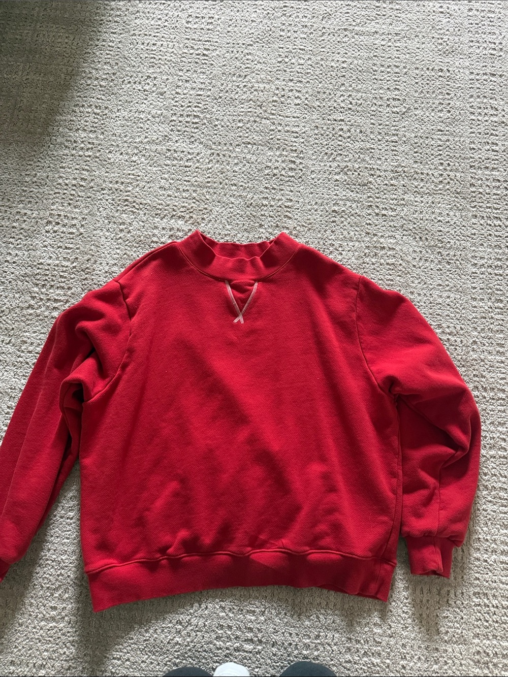 Parke Women's Red Crewneck Sweatshirt large/xl heritage